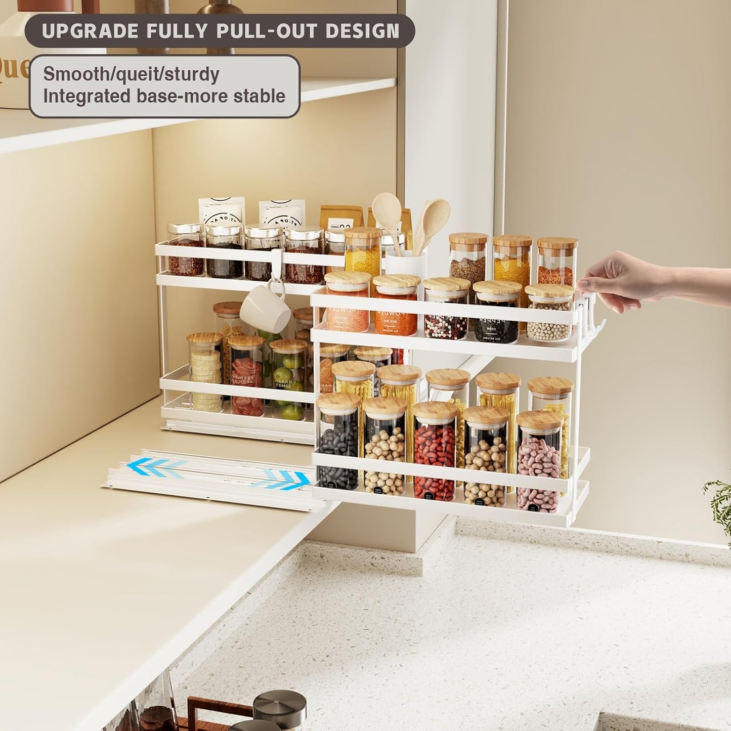 Pull Out Spice Rack Organizer for Cabinet