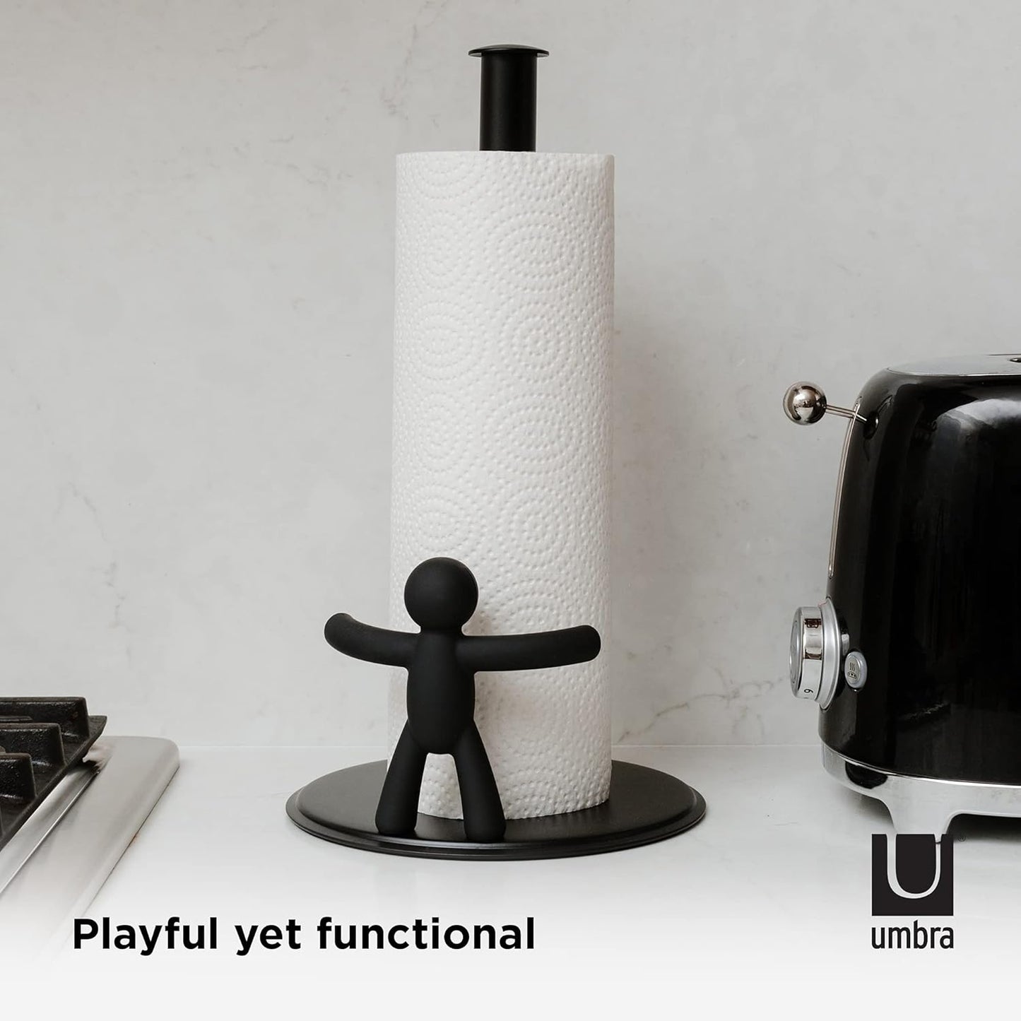 Buddy Countertop Paper Towel Holder, Black