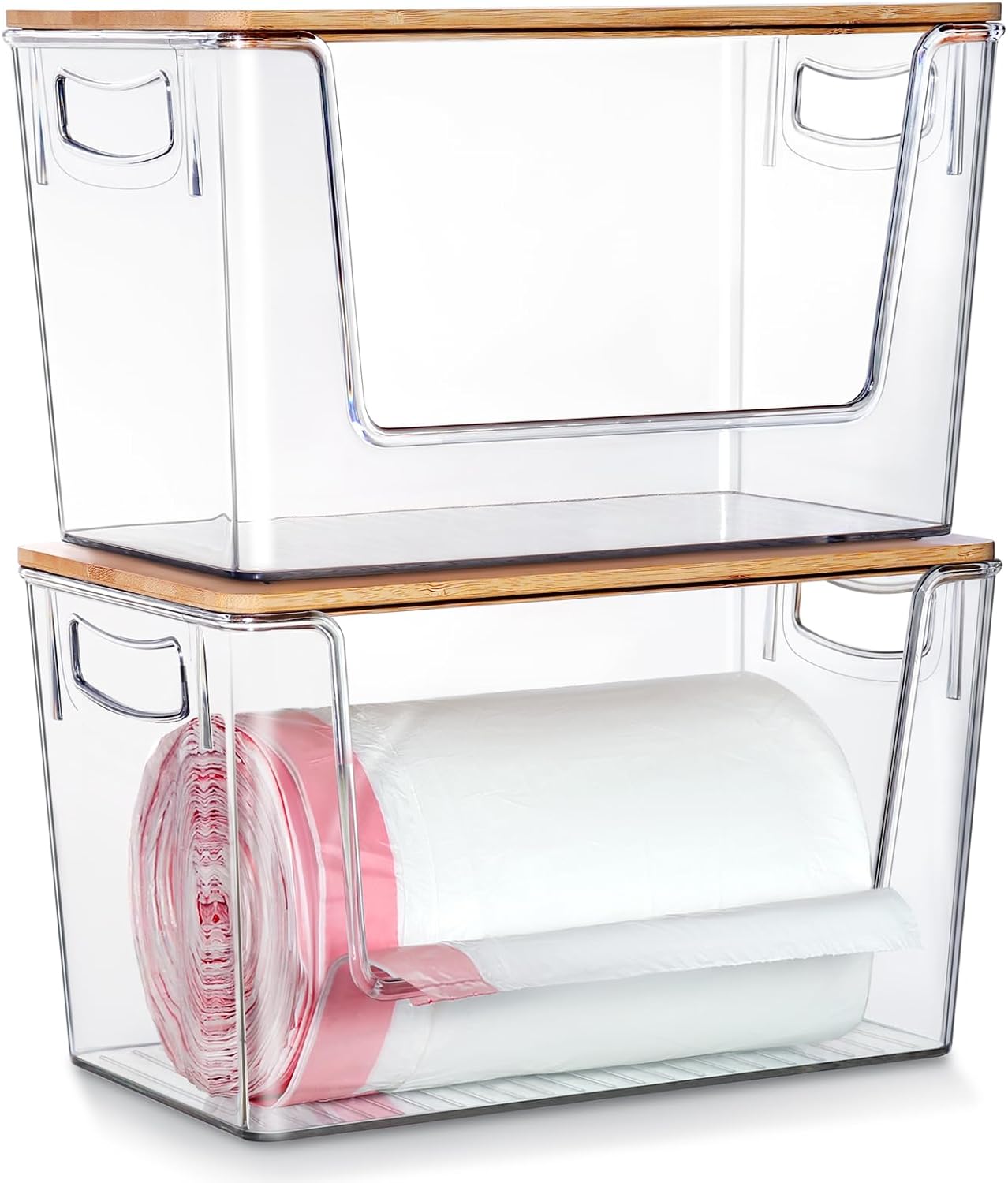 2 Pack Trash Bag Holder Dispenser, Extra Large Garbage Bags Holder