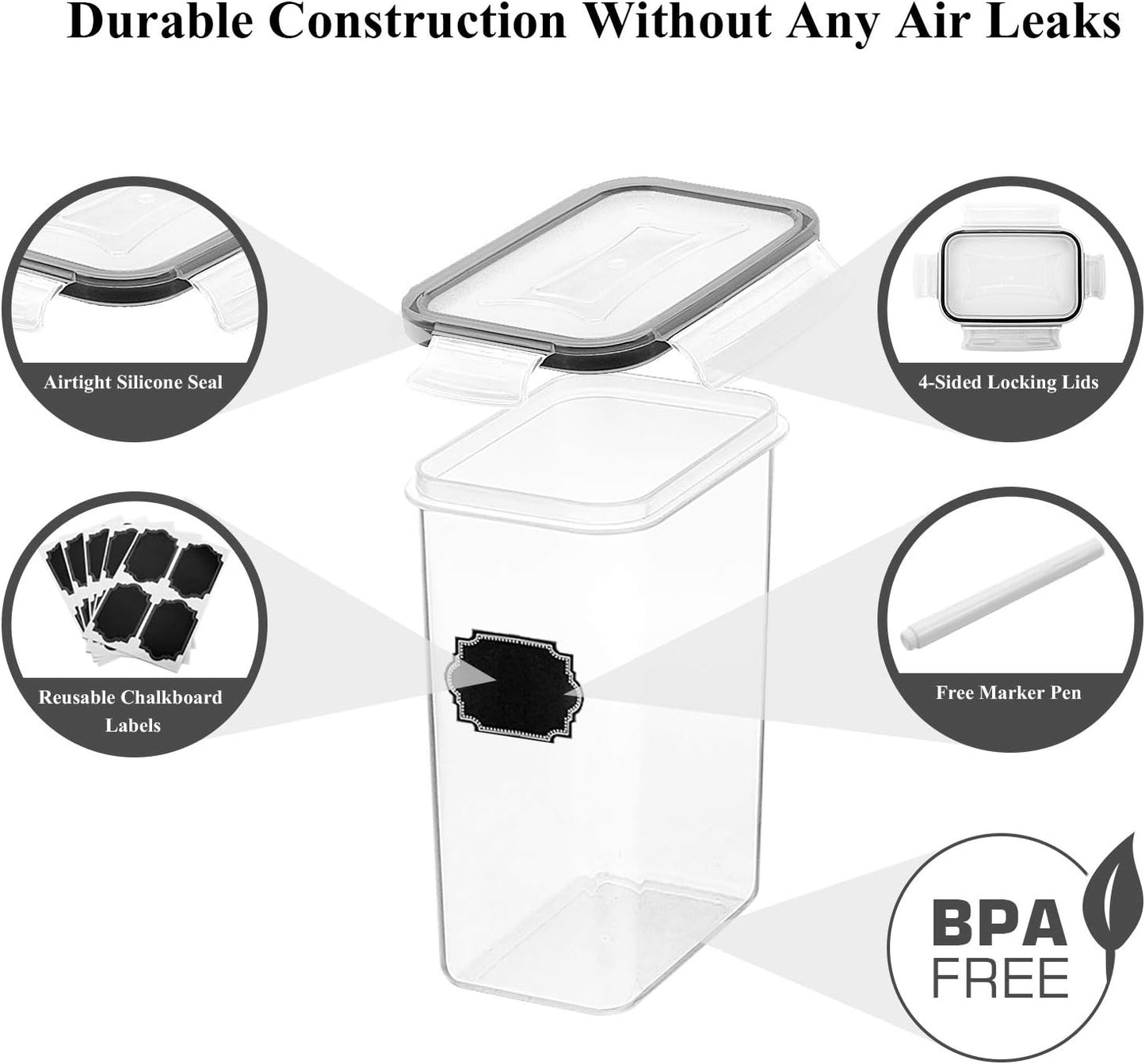 Airtight Food Storage Containers with Lids