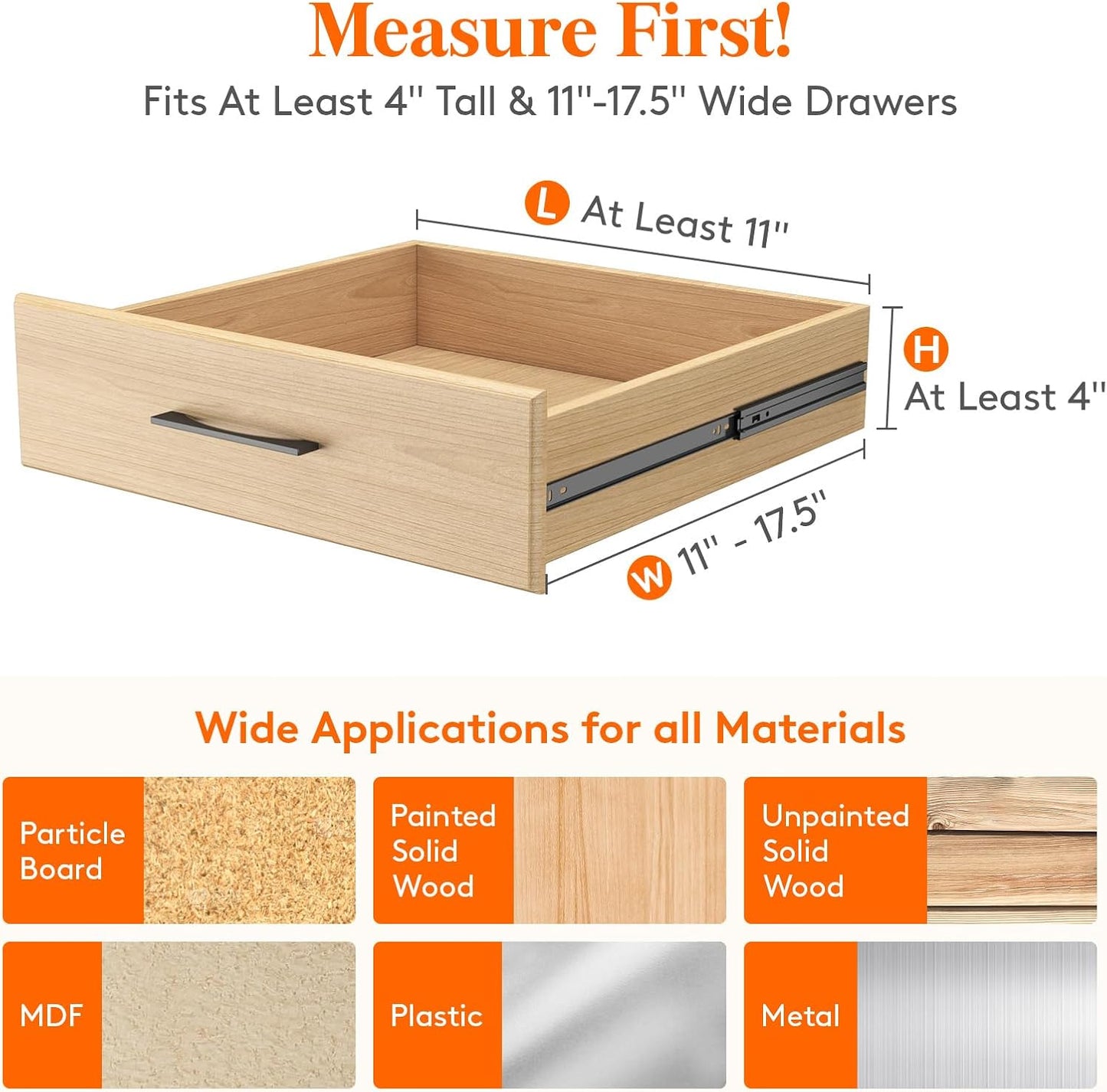 14 Pack Drawer Dividers for Clothes, 10.9-16" Adjustable Drawer Organizers