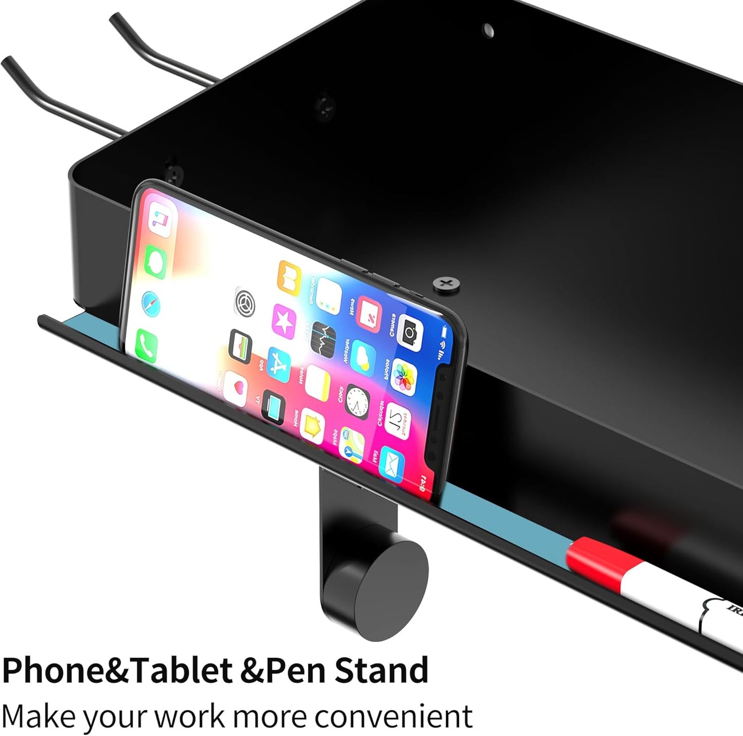 Wall Mount Paper Towel Holder with Phone Stand