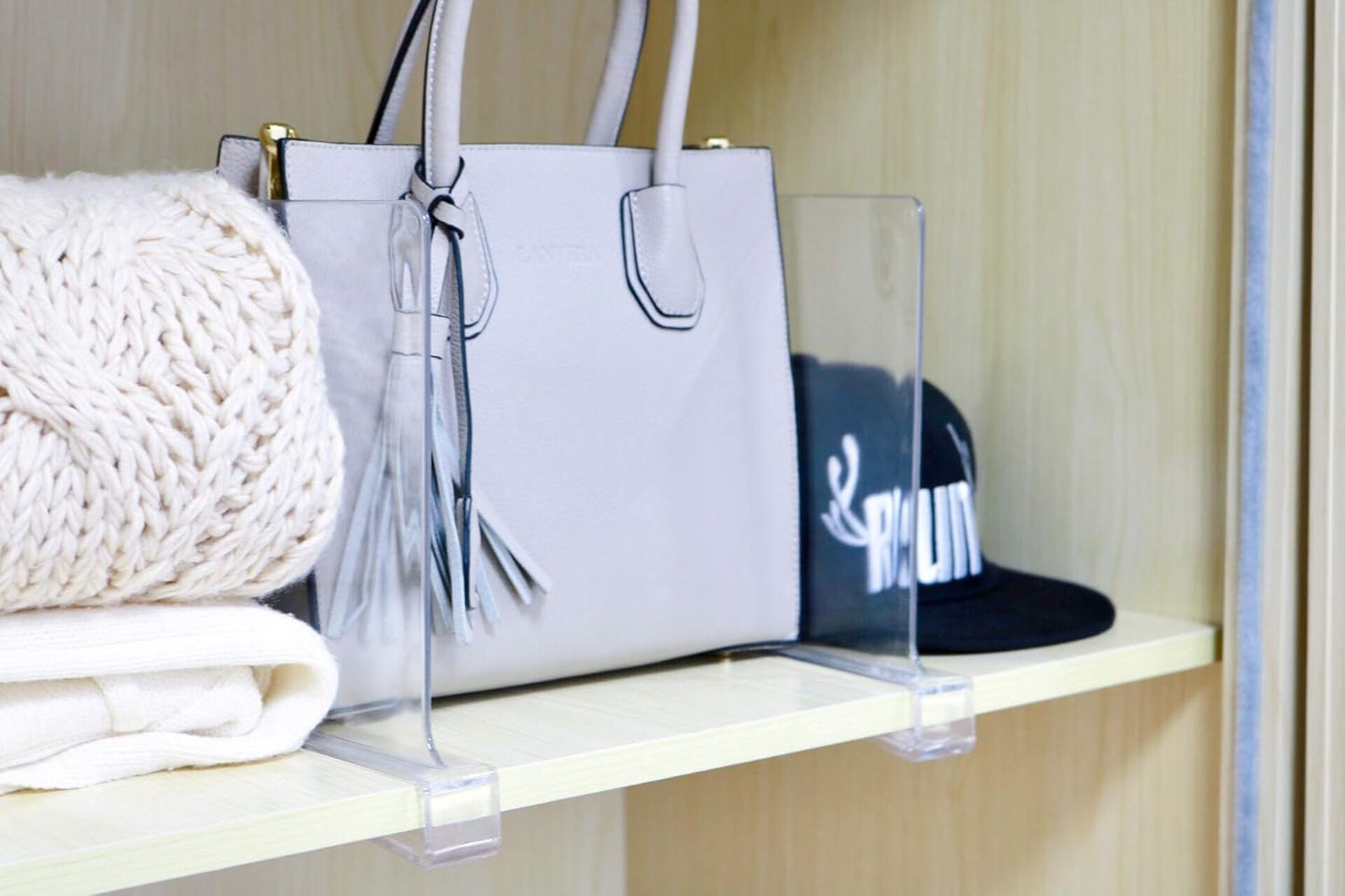 Acrylic Shelf Dividers for Closets,Wood Shelf Dividers