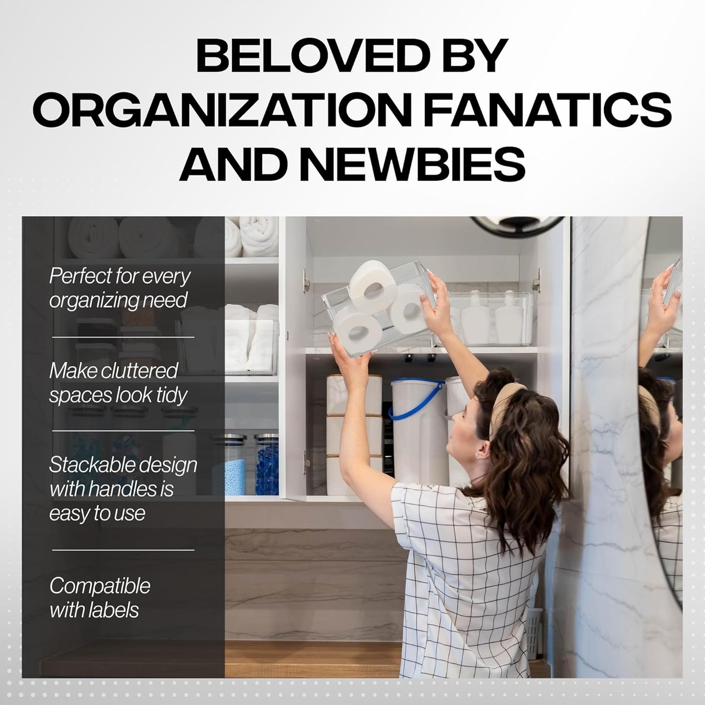 Clear Plastic Storage Bins – Pantry Organizers & Storage Containers