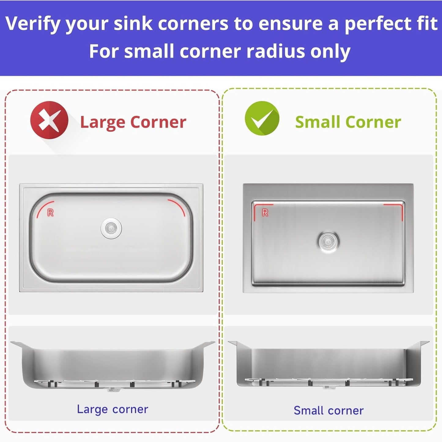 Sink Protectors for Kitchen Sink, Sink Grate Grid for Bottom of Sink, Metal Sink Rack