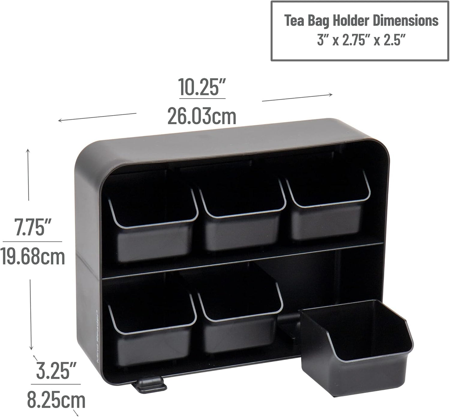 Tea Bag Organizer, Tea Station Organizer, Countertop Storage, Kitchen, Plastic