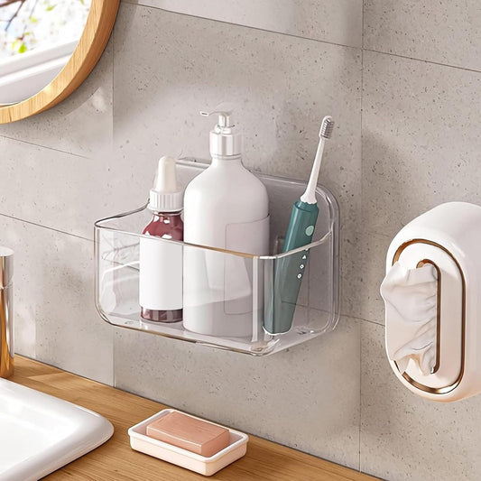 Acrylic Wall Mount Organizer, Self Adhesive Organizer for Wall, Cabinet Door Organizer