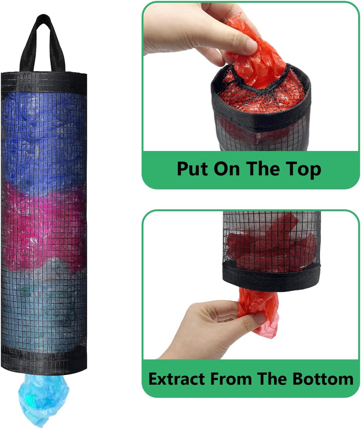 2 Pcs Plastic Bag Holder for Grocery Bags