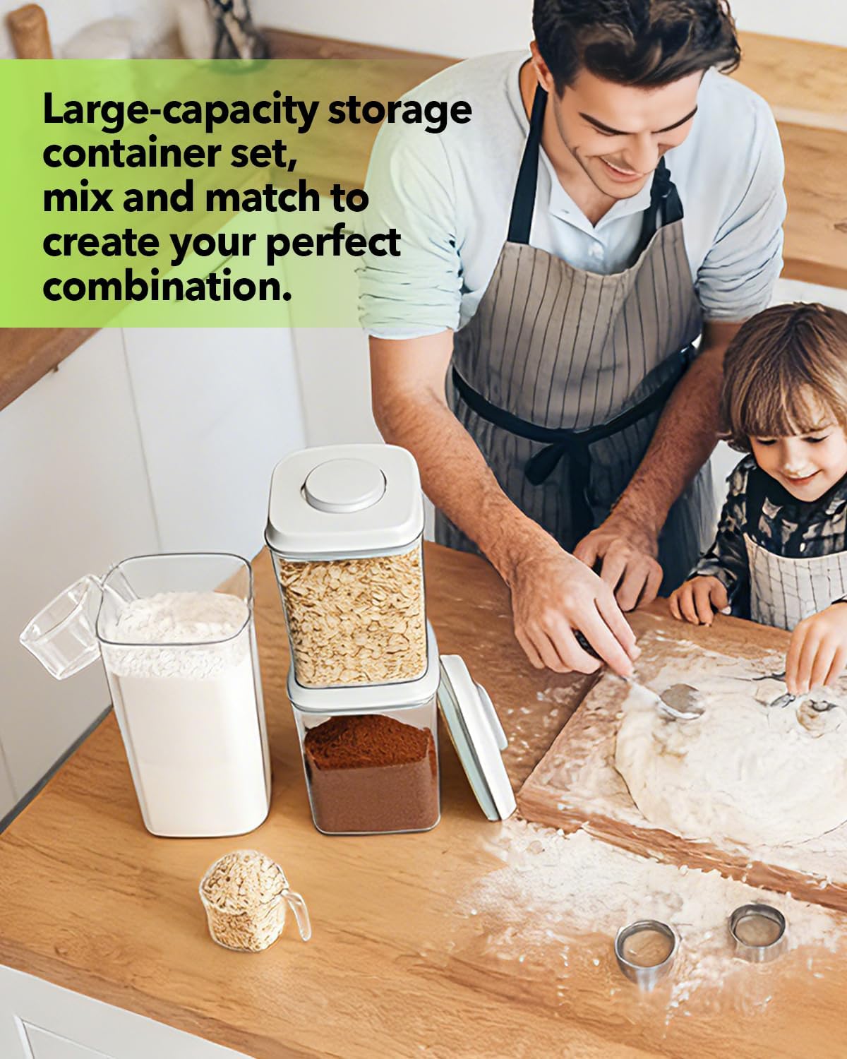 Airtight Food Storage Container with One-Touch Lid