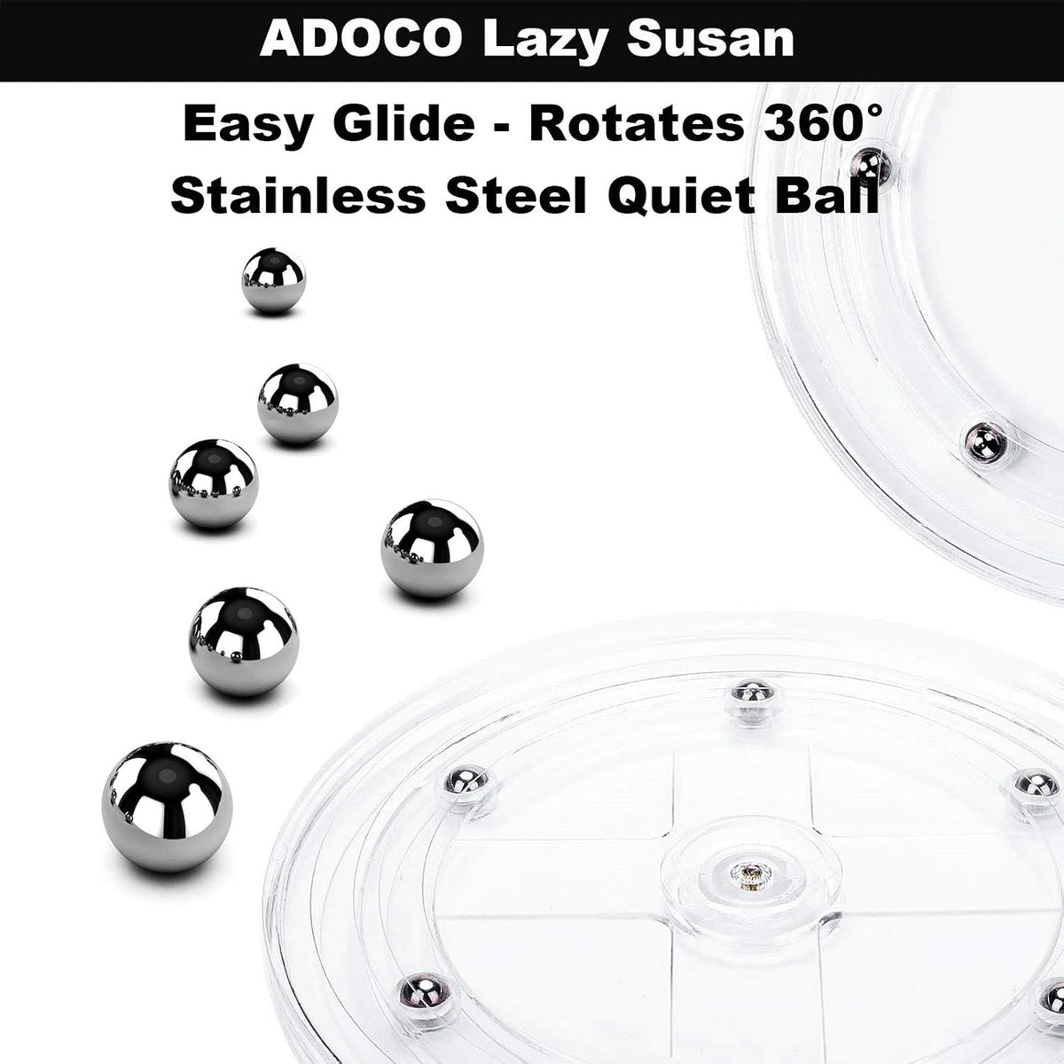 2 Tier Lazy Susan Organizer 10.6 Inch