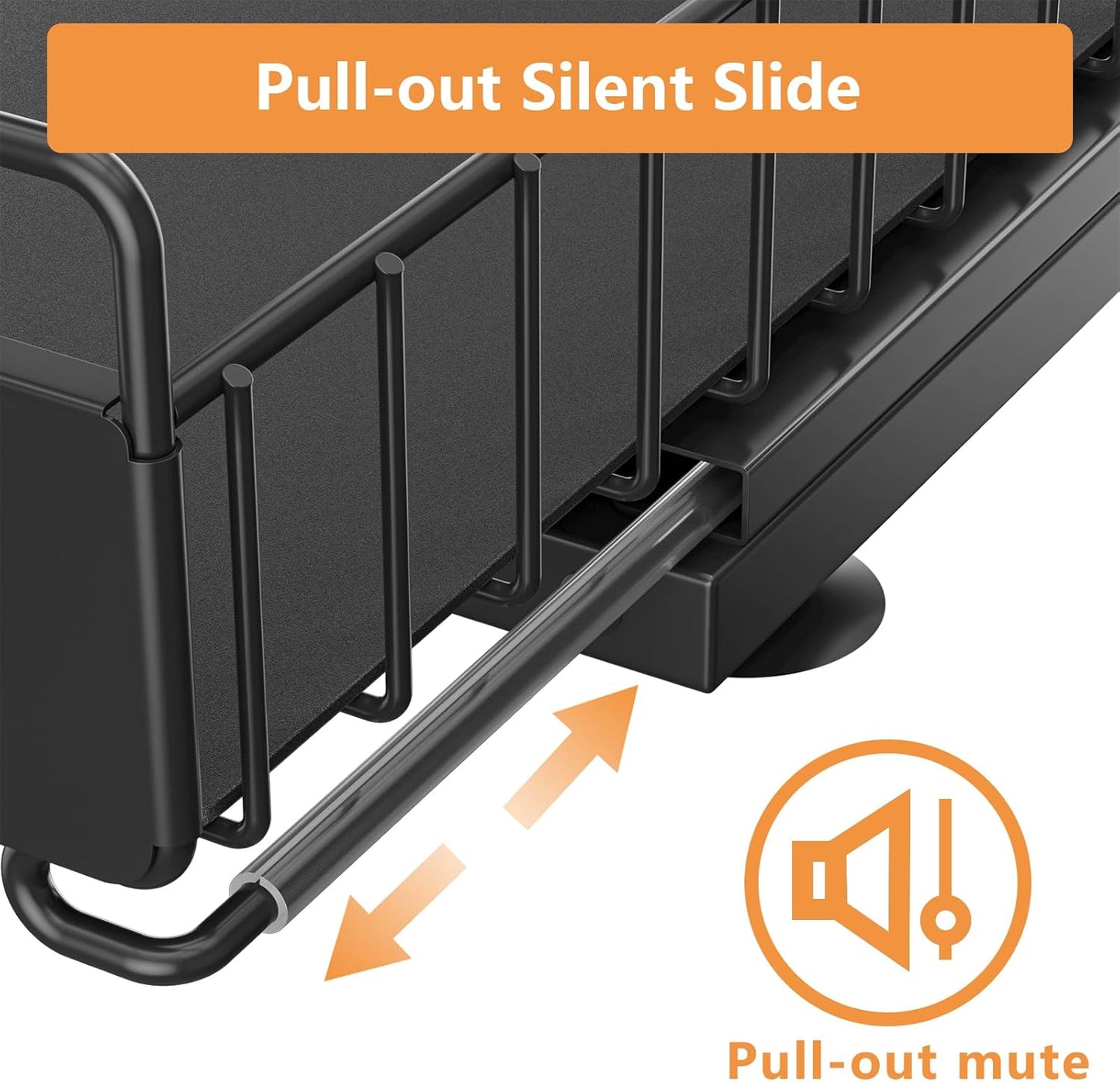 Under Sink Organizer, High Adjustable 2 Tier Under Kitchen Sink Organizer