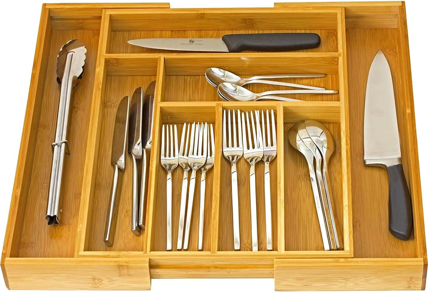 Home-it Expandable Cutlery Drawer - made for Utensil Organizer - Flatware Dividers Kitchen Holder
