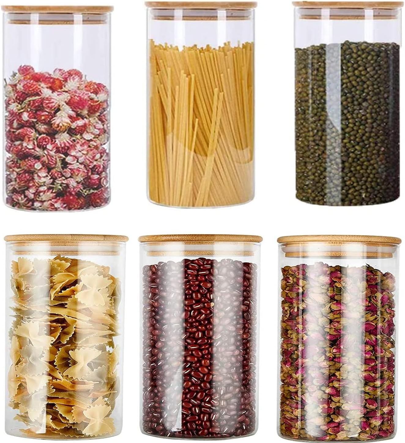 Airtight Glass Storage Canister with Lids