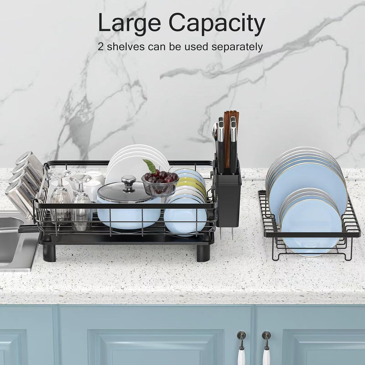 Small 2 Tier Dish Drying Rack