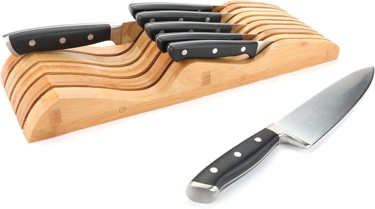 Bamboo Knife Block Holder
