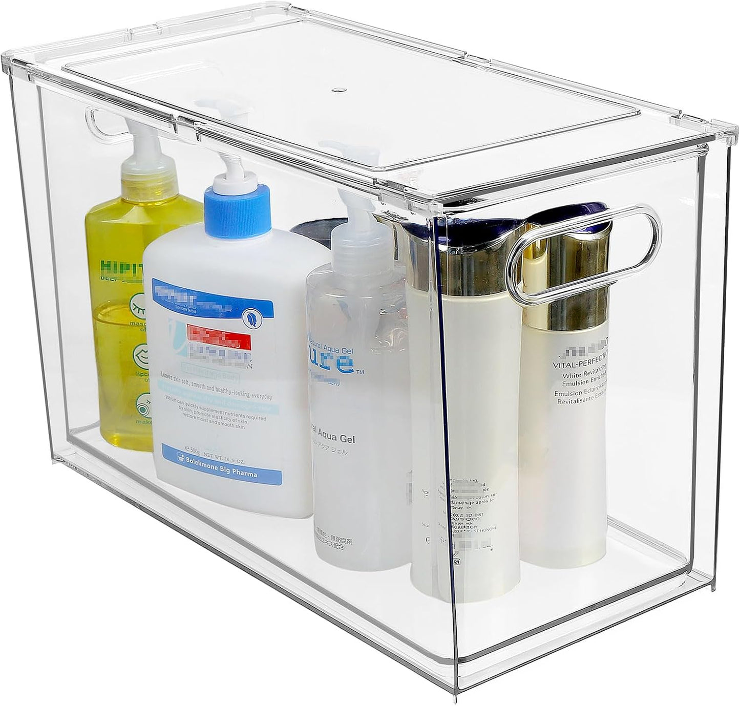 Refrigerator Organizer and Storage Bins with Pull-out Drawer