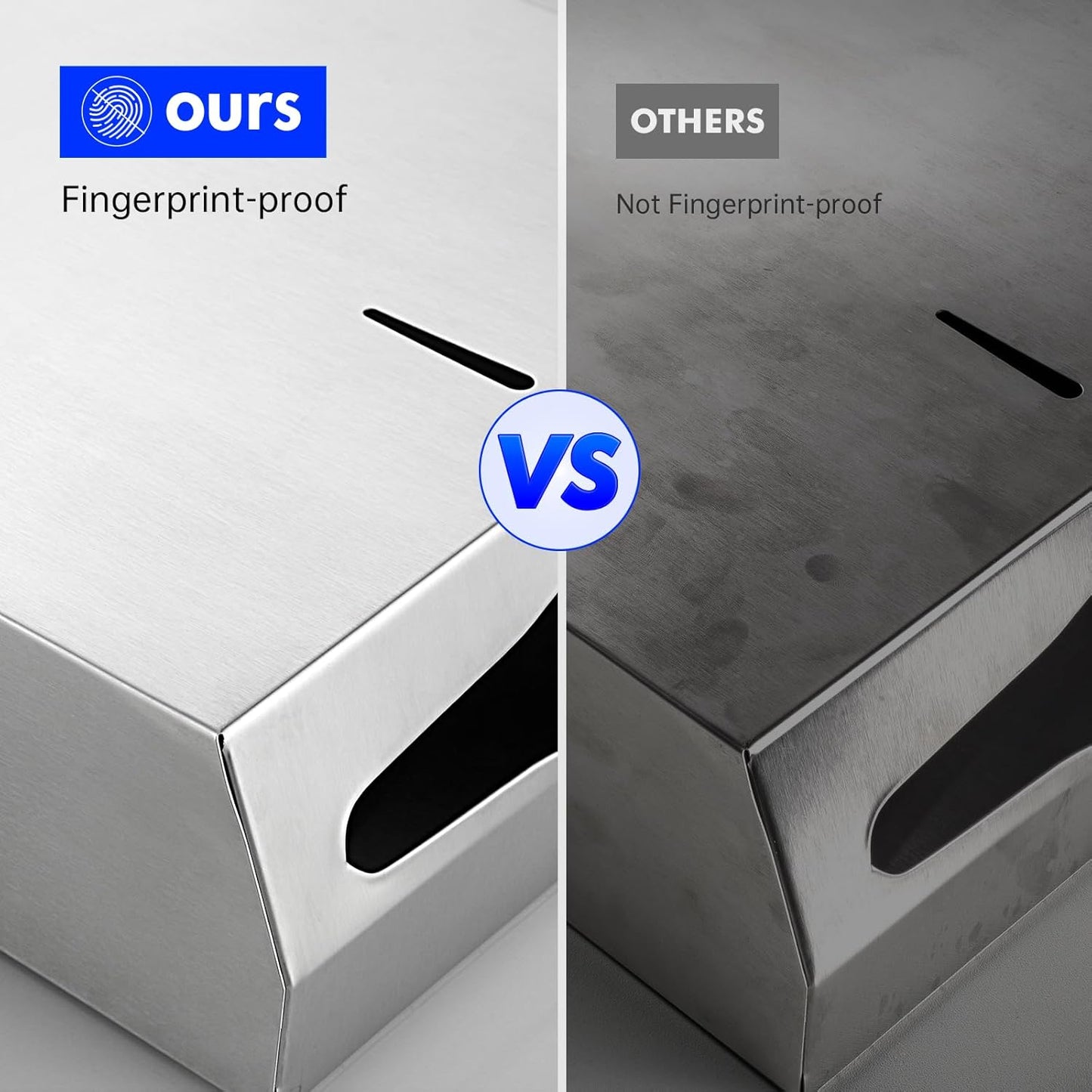 Paper Towel Dispenser Wall Mount Commercial, Brushed Stainless Steel & Fingerprint Resistant