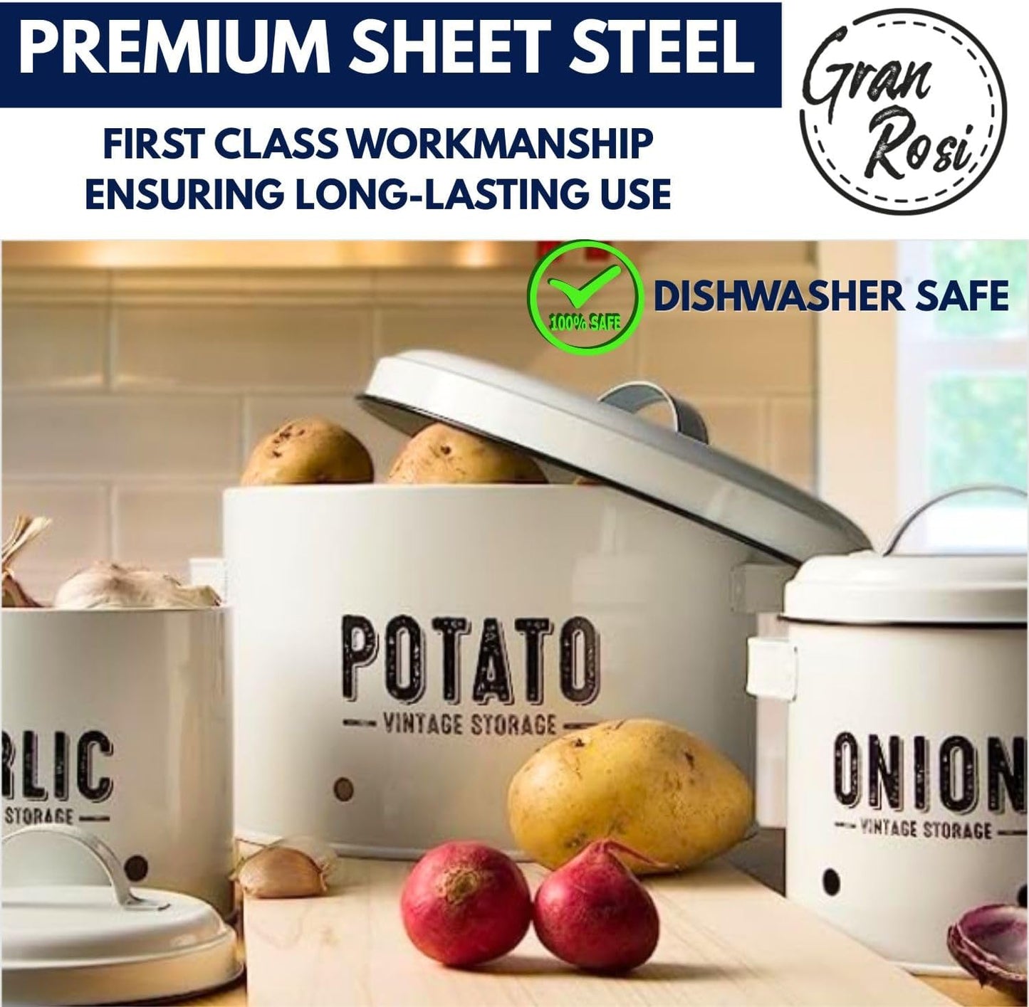 Kitchen Vegetable Storage Set for Pantry & Countertop