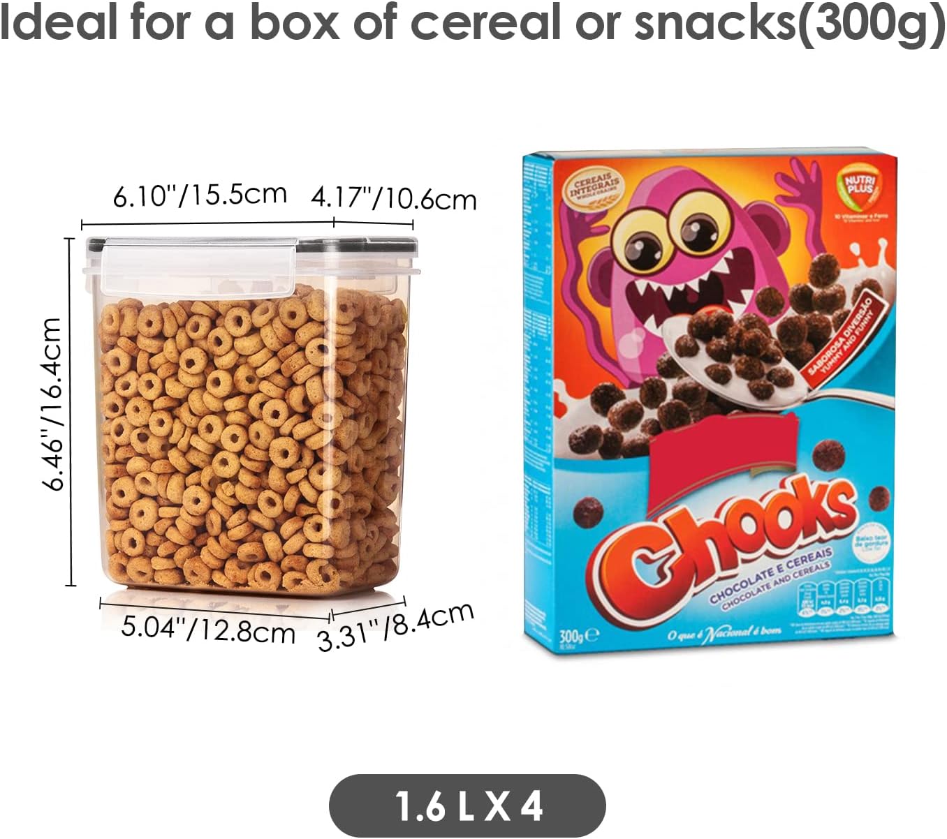 Airtight Food Storage Containers 6 Pieces