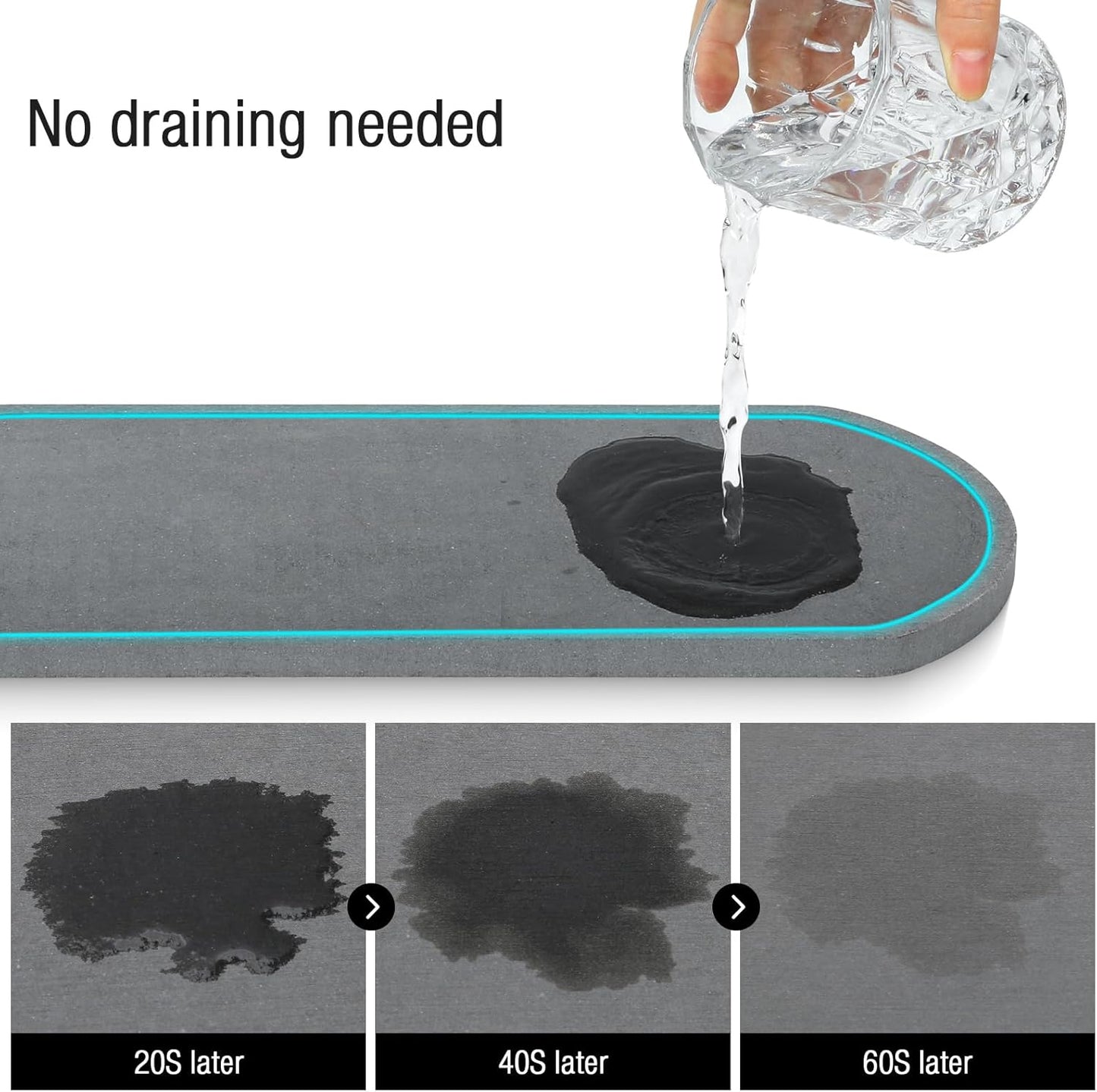 Sponge Holder for Kitchen Sink with High Brush Holder