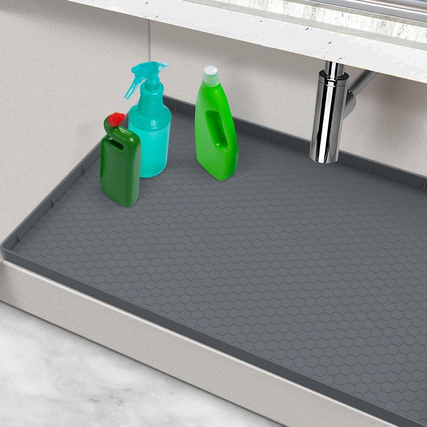 Under Sink Mats for Kitchen Waterproof 34" x 22"