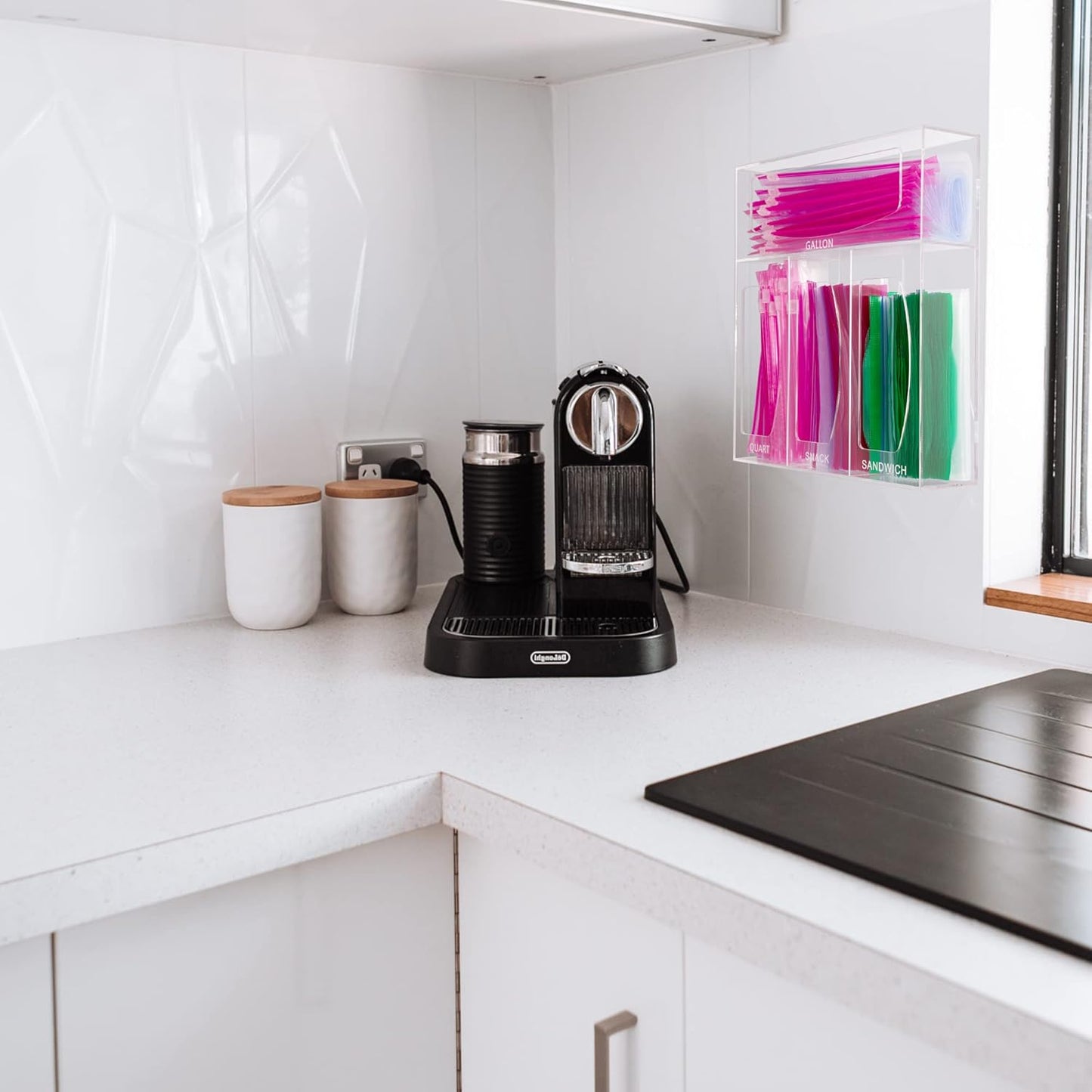 Acrylic Bag Storage Organizer for Kitchen Drawer