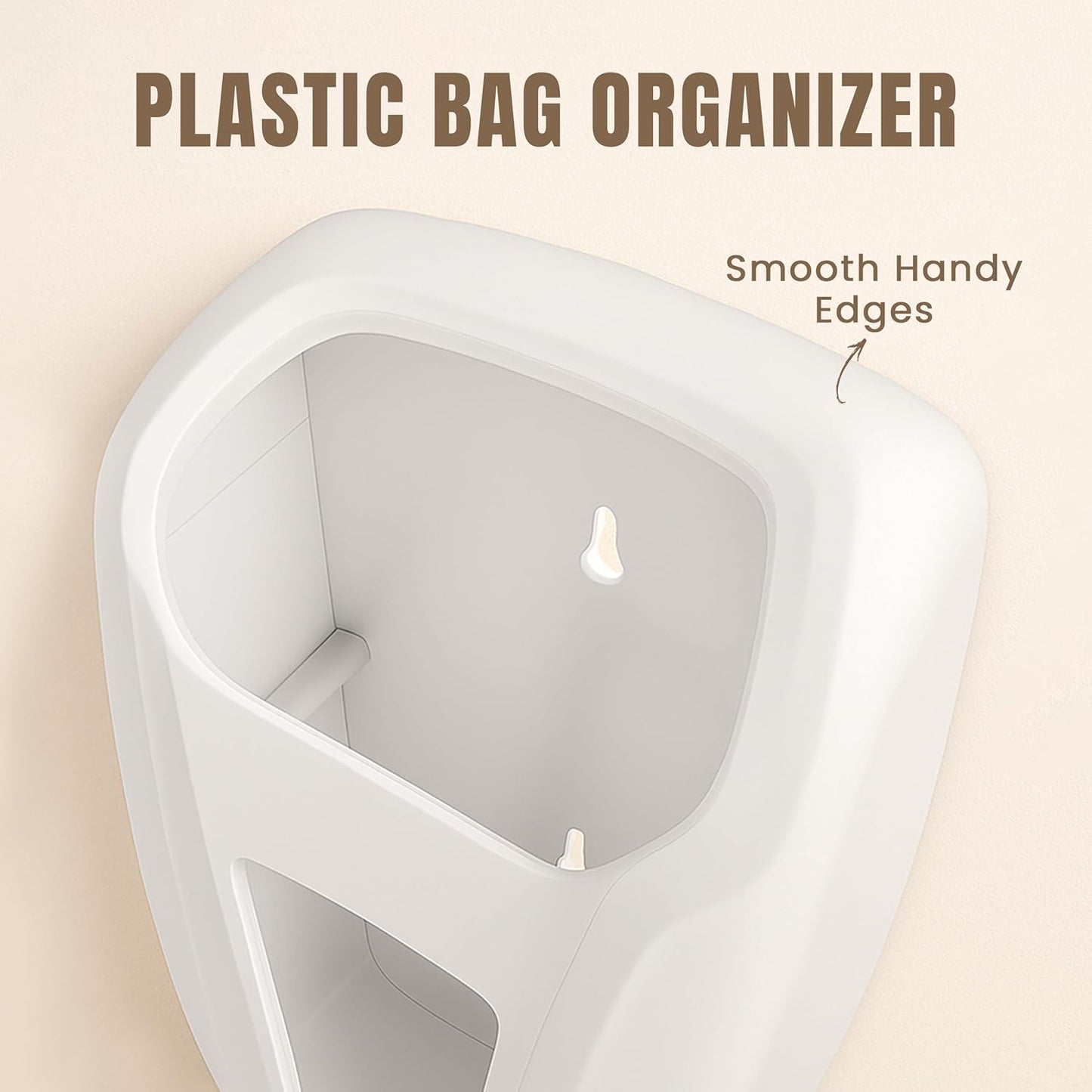 Plastic Bag Holder For Grocery Bags, Durable Plastic Bag Organizer Wall Mount