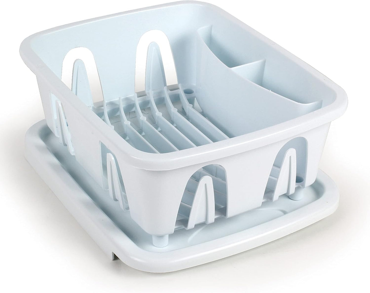 RV Mini Dish Drainer & Tray - Features a Sloped Drain Tray Design