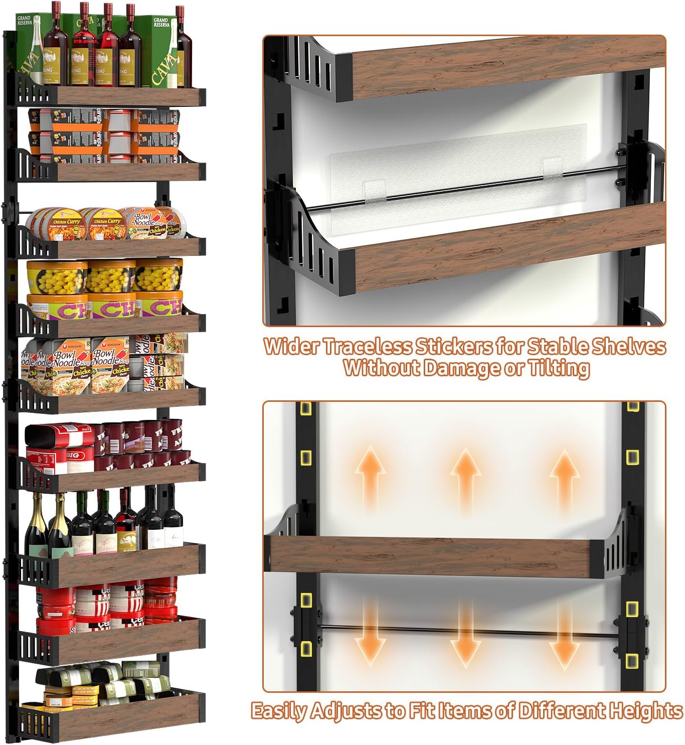 Over the Door Pantry Organizer: Pantry Organization and Storage with Hanging Basket