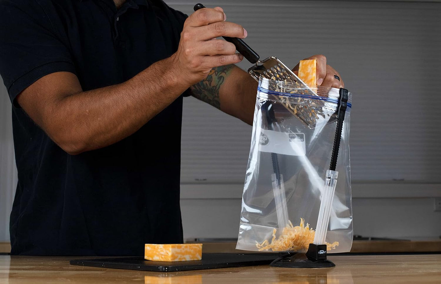 3 Pack Baggy Rack Holders for Meal Prep Bags, Adjustable Food Prep Baggie Holder Stand