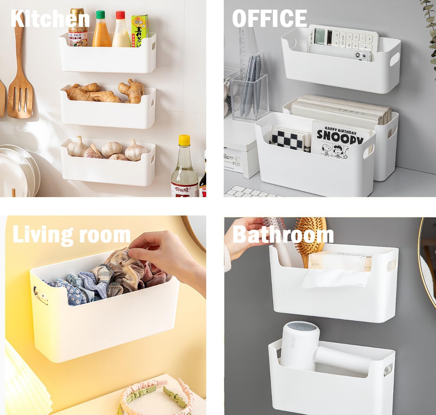 2 Pack Cabinet Organizer Storage, Adhesive Over Cabinet Door Organizer