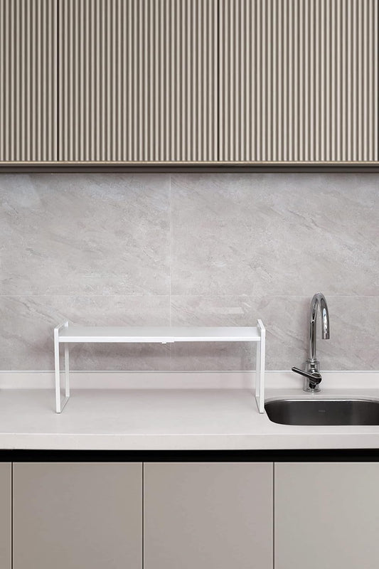 Nxconsu Expandable Cabinet Riser, Large Size, 10.3" Deep with a 13.4 to 24.5" Width Range
