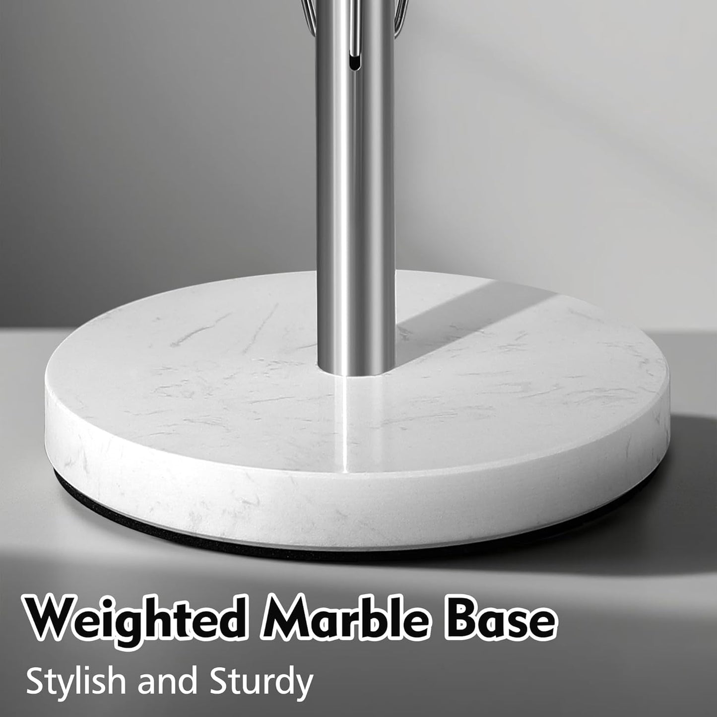 Heavy Marble Base Paper Towel Holder Countertop