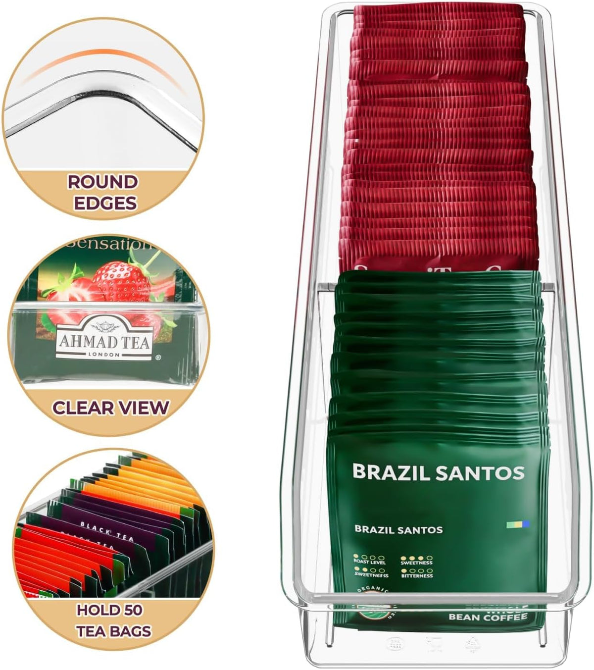 FUCDTEFC Tea Bag Organizer