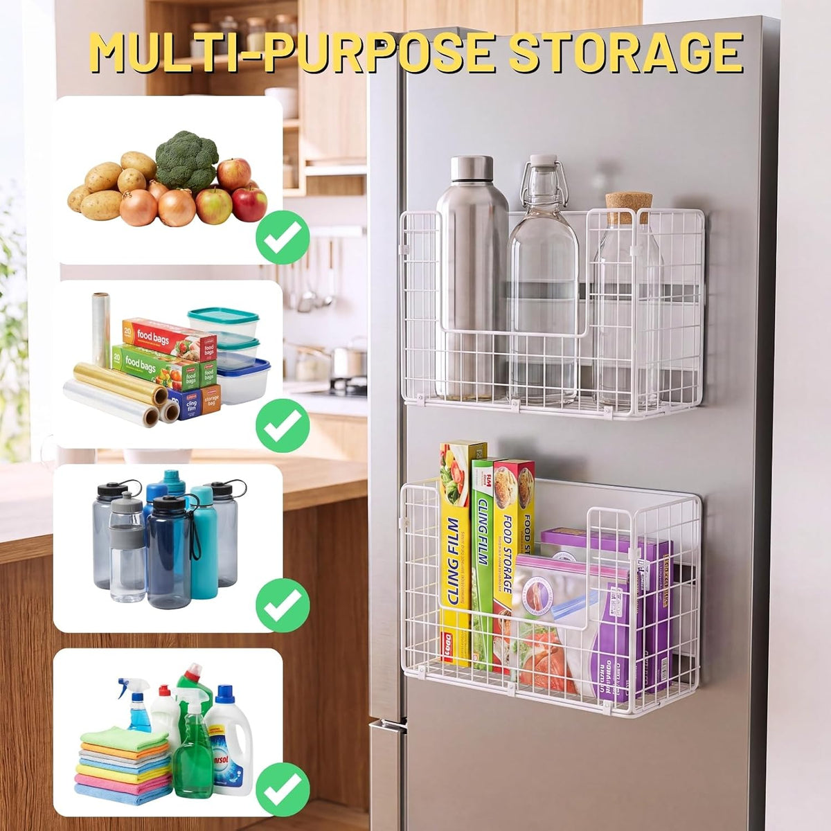 Ofiray-home Magnetic Fridge Shelf