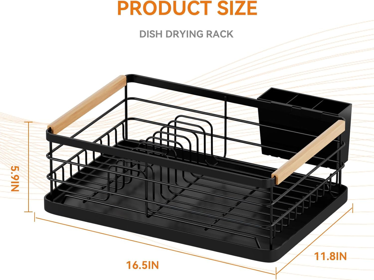 Dish Drying Rack, Dish Racks for Kitchen Counter