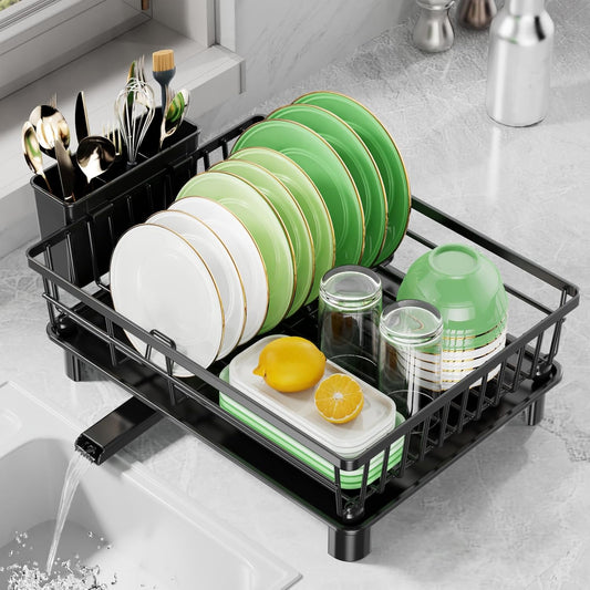 Dish Drying Rack for Kitchen Counter, Stainless Steel Drainer Anti Rust