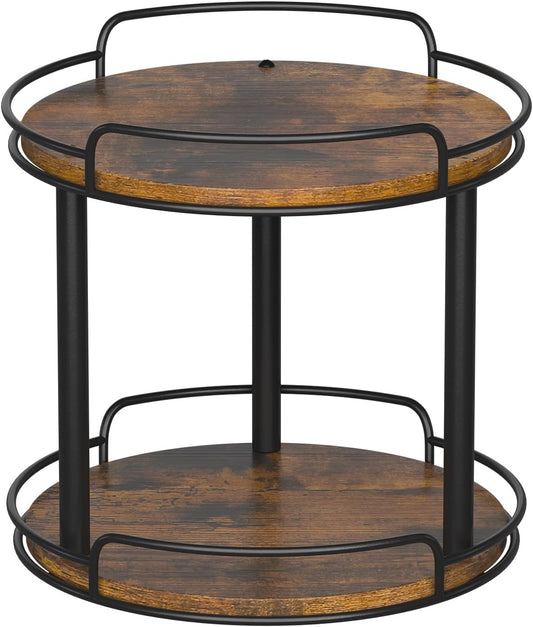 10.2'' Wood Lazy Susan Turntable Organizer for Cabinet