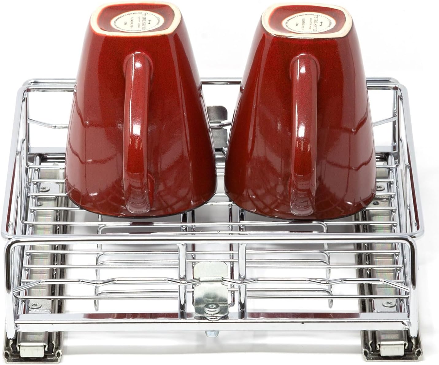 2 Pack Kitchen or Bathroom Chrome Plated Steel Sliding Pullout Drawer and Cabinet Organizer