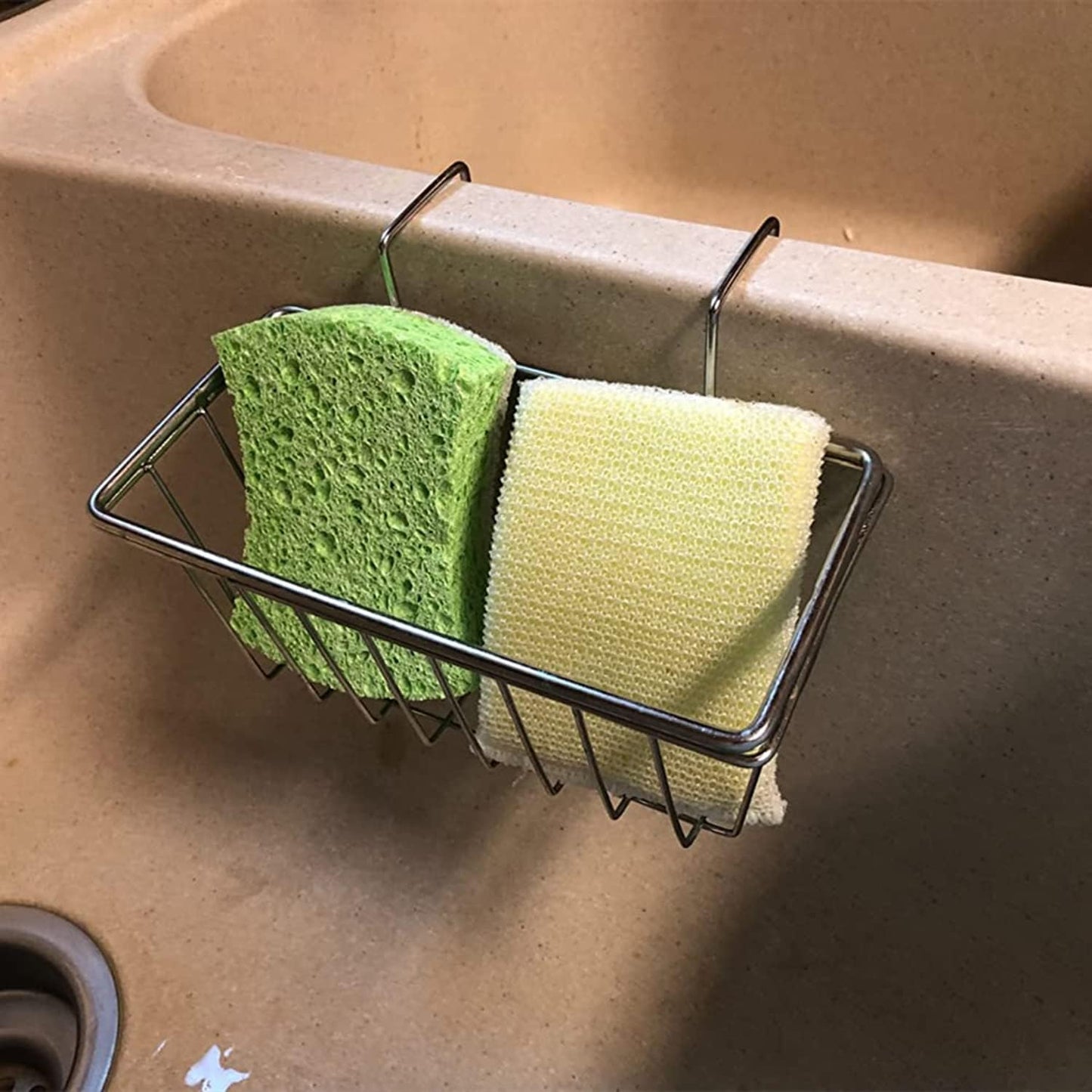 Kitchen Sponge Holder - JIANYI Stainless Steel Holder, Kitchen Sink Caddy