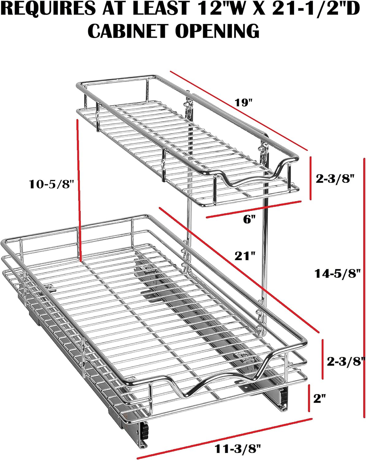 Two Tier Under Sink Organizers and Storage