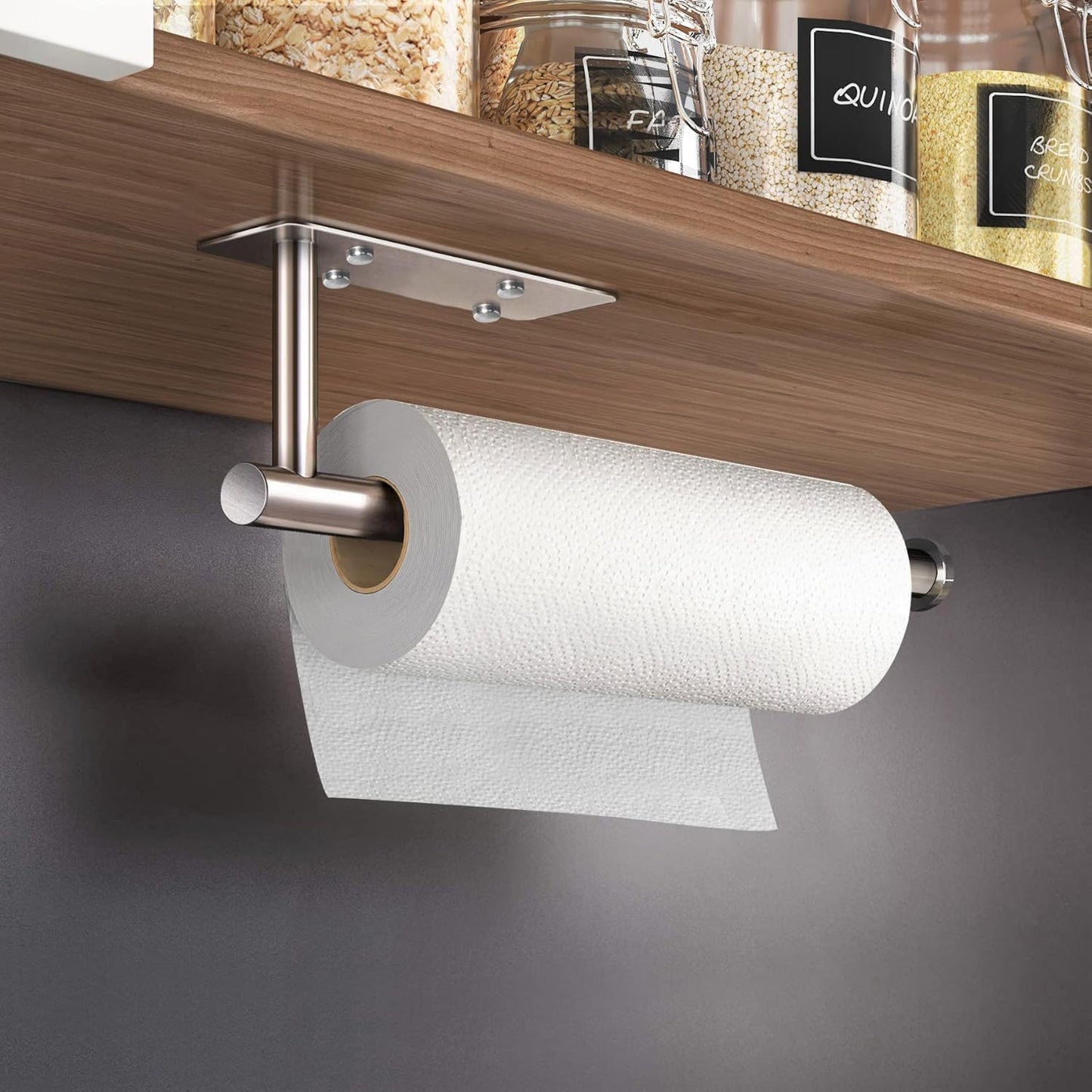 Self Adhesive Paper Towel Holder Under Cabinet Mount