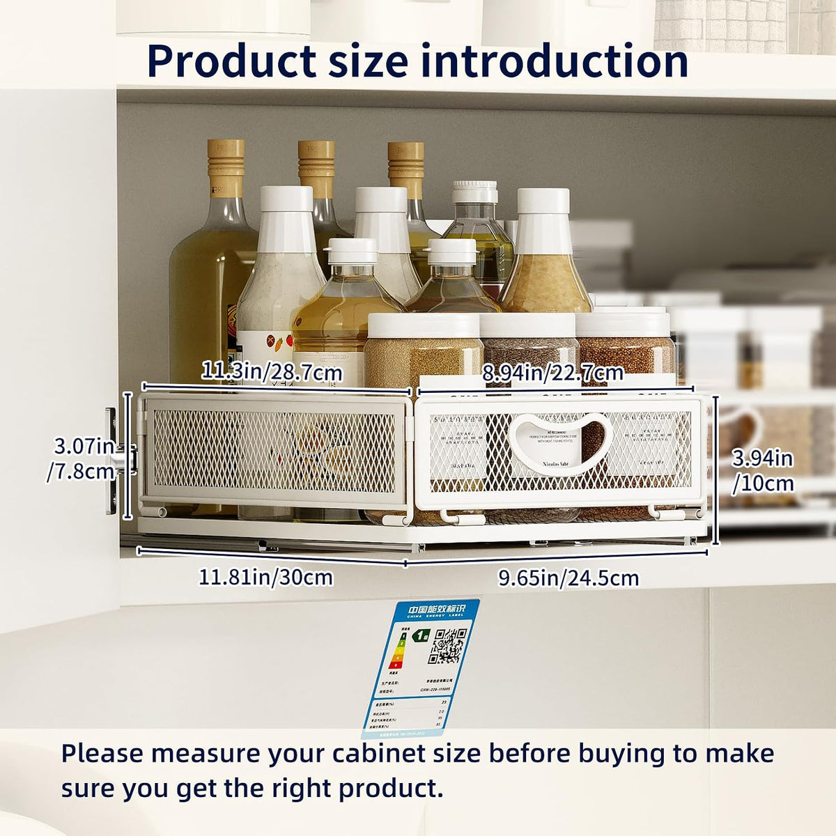 Pull Out Cabinet Organizer
