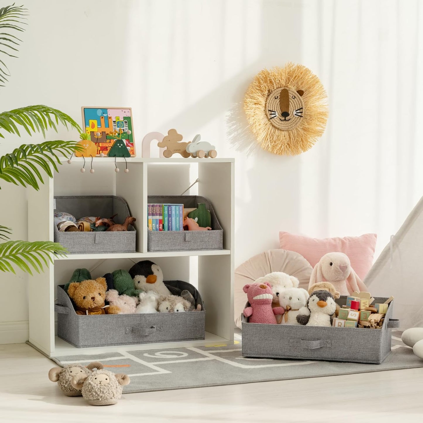 Storage Bins for Closet, Trapezoid Storage Bins with Handles, Clothes Storage Bins
