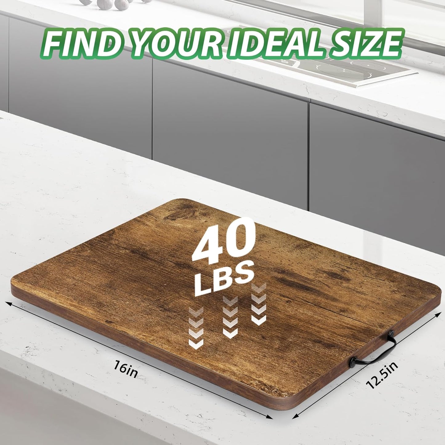 Appliance Slider, Sliding Tray for Coffee Maker, Coffee Pot Slider for Countertop, 360° Rolling Tray Appliance Slider for Kitchen Appliances- Rustic Brown (12.5” X 16”)