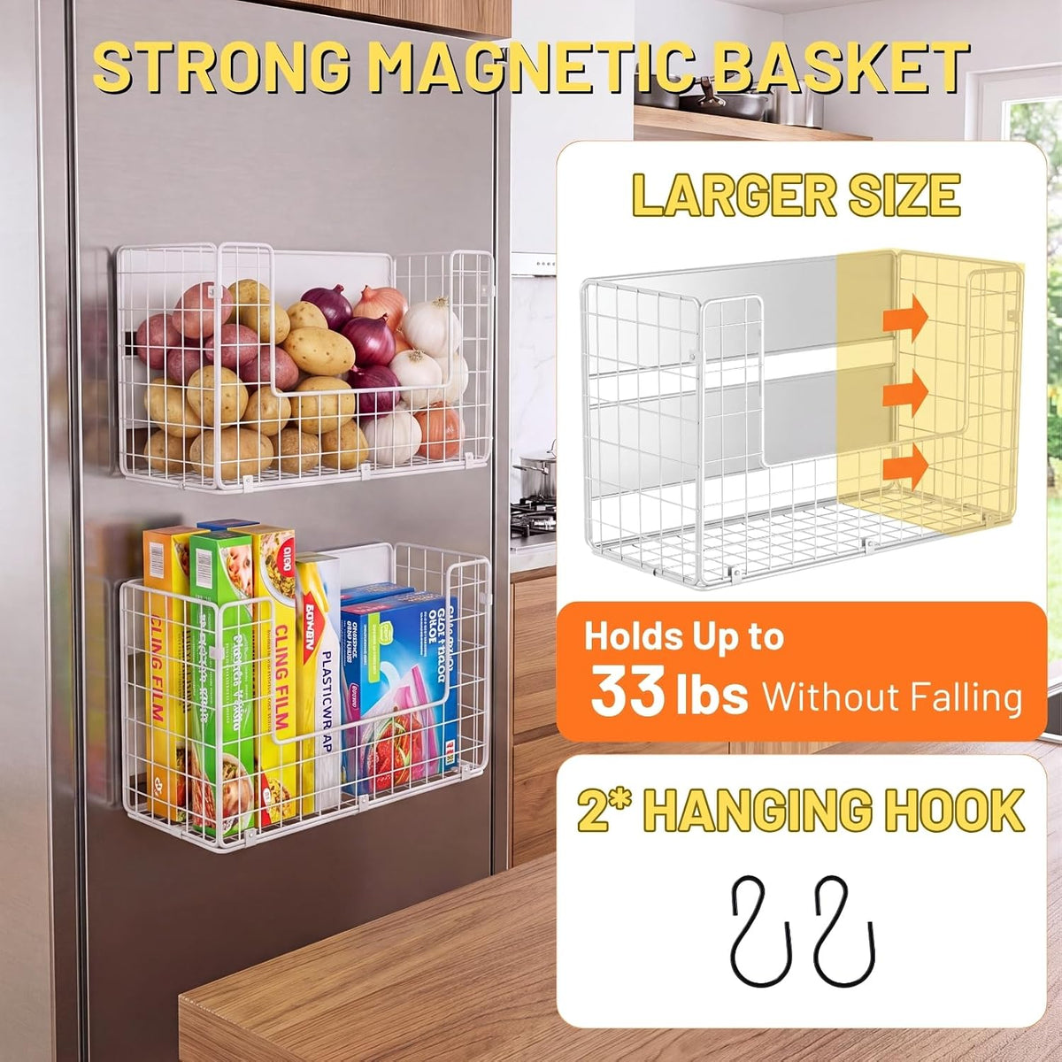 Ofiray-home Magnetic Fridge Shelf