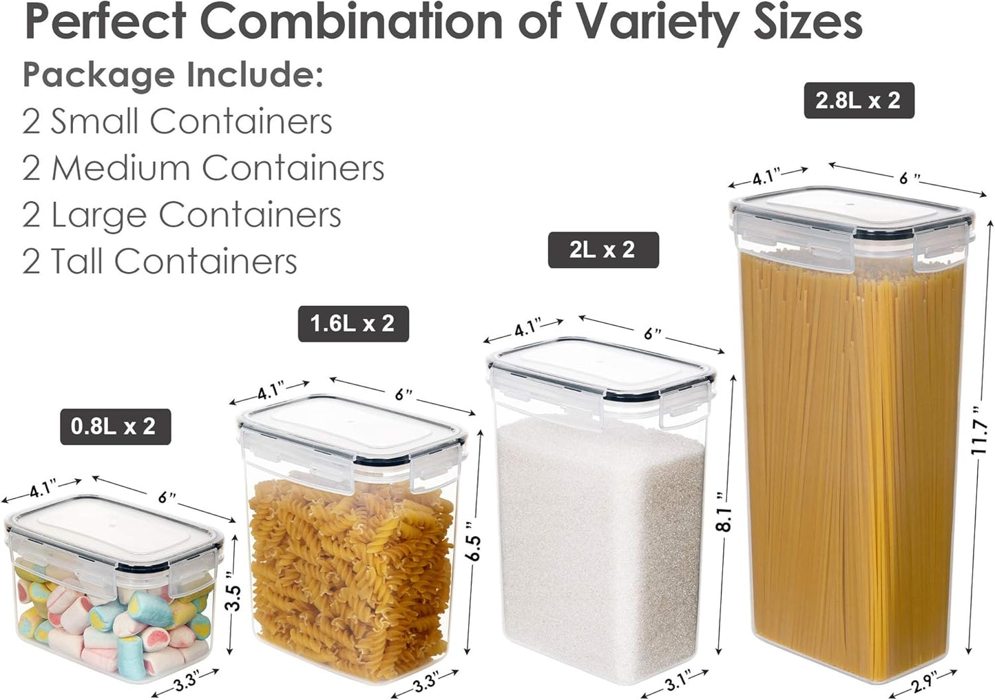 Airtight Food Storage Containers with Lids