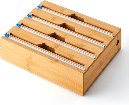 In Drawer or Mounted 4 Compartment Organizer for Plastic, Foil
