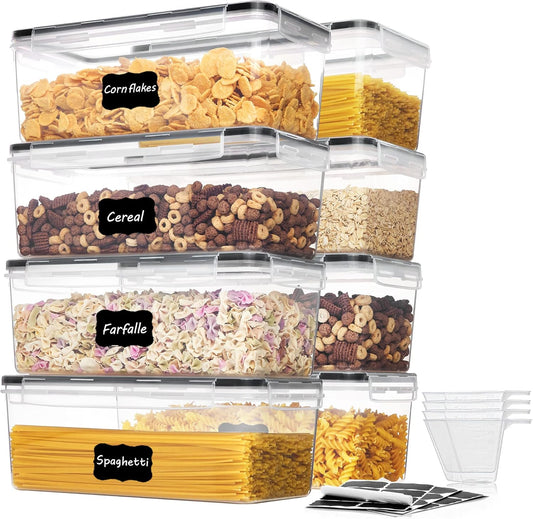 Airtight Food Storage Containers with Lids 8PCS Set 3.2L