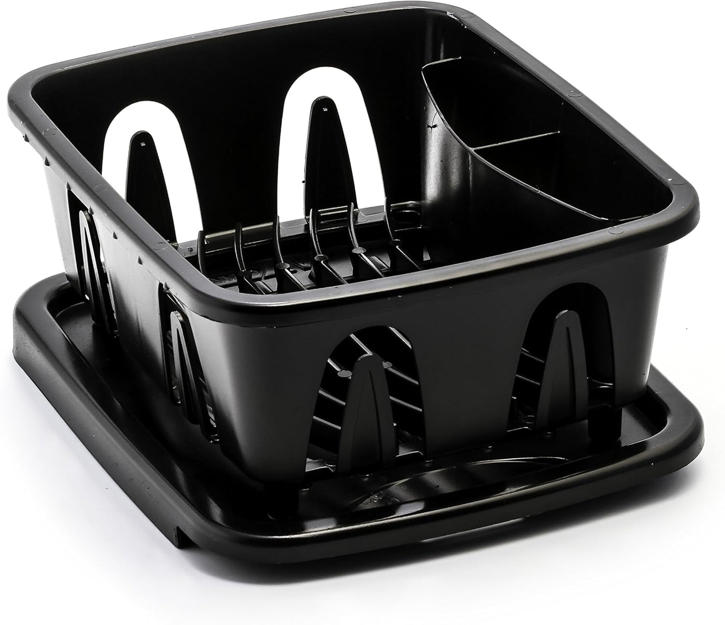 RV Mini Dish Drainer & Tray - Features a Sloped Drain Tray Design